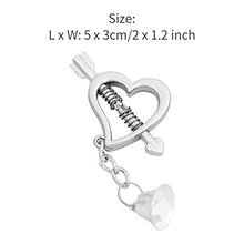 Load image into Gallery viewer, Loloda 2Pcs Non-Piercings Nipple Clamps Clips Breast Nipple Shields Rings with Internal Spike Couple Pleasure Erotic Sex Toy Silver Type D One Size
