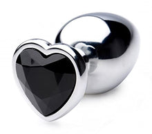 Load image into Gallery viewer, Lynx Black Heart Gem Anal Plug - Large
