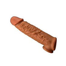 Load image into Gallery viewer, Reusable Penis Sleeve Extender Realistic Textured Cock Extender Stretchy Material Cock Enlarger Applicative for Men and Couple,92374
