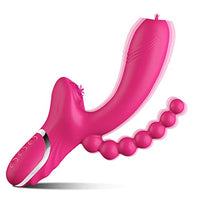 Clitoral Pulsating G Spot Rabbit Vibrator Lick Stimulator Anal Clit Massager with 10 Pulsation Patterns 10 Licking Vibrating Mod Pink 8.7x4.5x1.6in