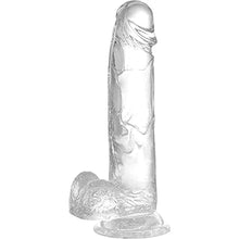 Load image into Gallery viewer, 7.3 Inch Soft Realistic Dildo Body-Safe Material Clear Silicone Dildo Suitable for Women Men Couples Beginners
