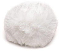 Tailz Snap-On Interchangeable White Bunny Tail for Anal Plug | Thick Furry Tail for Women | Soft Vegan Friendly Faux Fur | Animal Play Fox Cosplay | Butt Plug Sold Separately