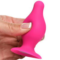 SQ Squeezable Tapered Small Anal Plug - Pink