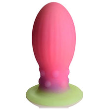 Load image into Gallery viewer, CREATURE COCKS Xeno Egg Glow in The Dark Premium Silicone Egg Adult Sex Toy for Women Men &amp; Couples. Roleplay Egg with Strong Suction Cup and Textured Sides for Stimulation. Large
