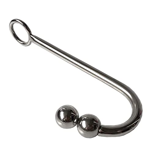 LESOYA Stainless Steel Anal Plug Hook with Ball Fetish Slave Bondage Hook Restraint Sex Toys Butt Plug Rope Hanger