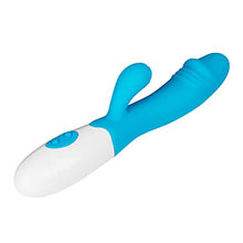 Load image into Gallery viewer, EIS Powerful Rabbit Vibrator - G-spot Vibrator and Clitoris Stimulator, 30 Vibration Settings - Skin-Friendly Silicone (Light Blue)
