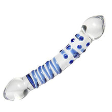 Load image into Gallery viewer, Aptitan 7.1&quot; Double Ended Glass Dildo Crystal Penis Female Masturbation Sex Pleasure Wand Anal Butt Plug
