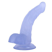 Load image into Gallery viewer, Didldos Realistic Dildo Curved and Firm. Realistic Penis and Suction Cup Base for Hands-Free Play, Adult Sex Toys Vagina G-spot and Anal Fetish 9&quot; (Color : Blue)
