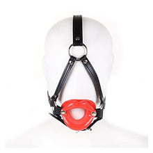 Load image into Gallery viewer, COVETHHQ BDSM Slave O Ring Silicone Lips Open Mouth Gag Fetish Kinky Adult Games Harness Bondage Equipment Sex Toys (Color : Belt-Pink)
