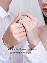 Load image into Gallery viewer, MBETA Couple couple rings special-interest design fashion simple opening lettering couple rings for birthdays and Valentine&#39;s Days gift
