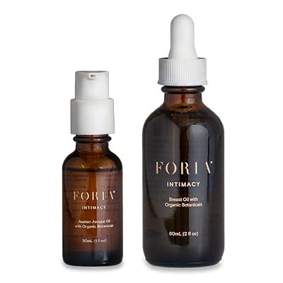Foria Awaken Arousal Oil with Organic Botanicals + Intimacy Breast Oil with Organic Botanicals Kit