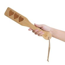 Load image into Gallery viewer, VENESUN Bamboo Spanking Paddle for Adults, 12.5inch Heart Paddle for Sex Play
