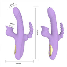 Load image into Gallery viewer, Vibrator for Women 3 in 1 G-Spot Rabbit Anal Dildo, Adult Sex Toy with 10 Vibrating Modes for Women - Waterproof Rechargeable Clitoris Vagina Stimulator Massager - Vibrador para Mujer
