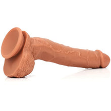 Load image into Gallery viewer, Double Layered Silicone Realistic Dildo Lifelike with Strong Suction Cup for Hands-Free Play, Realistic Penis for G-Spot Stimulation Anal Sex Toys Unisex and Couples (C17WBHSDF)
