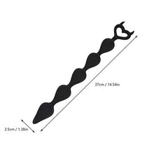 Load image into Gallery viewer, MILISTEN Silicone Anal Plug 5 Beads Butt Plug Anal Balls Chain Adults Toy for Women Men Black
