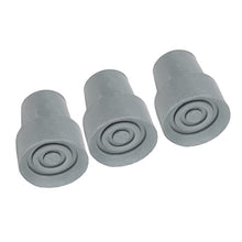 Load image into Gallery viewer, Walking Cane Tip,10pcs Rubber Crutch Tip Set Professional Portable Gray Walking Cane Tip Accessory Rubber Crutch Tips for Elderly 0.7 Inch
