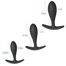 Load image into Gallery viewer, FST Butt Plug Anal Trainer Kit 3PCS Silicone Training Set with Flared Base Adult Sex Toys for Beginners Advanced Men Women Couples
