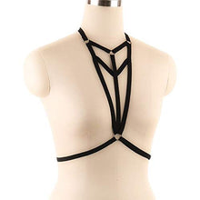 Load image into Gallery viewer, NLXTXQC Bondage Sexy Breast Harness for Women Black Charming Temptation Restrainted Body Binding Sex Toy (Color : S0017)
