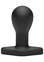 Load image into Gallery viewer, Doc Johnson Titanmen - The Hitch - 4 Inch Smooth Cushioned Plug - 4.2&quot; Long and 1.9&quot; Wide - Flared Safety Base - Matte Finish - Butt Plug - Small - Black
