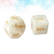 Load image into Gallery viewer, SOIMISS 2pcs Adult Dices Game Funny Love Romantic Dices Toy Role Play Accessories for Couples Lovers Honeymoon Newlyweds Game Bacherette Party Supplies (English Words)
