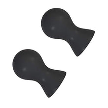 Load image into Gallery viewer, 1 Pair Black Mini Sucker Silicone Vacuum Vibrating Breast Suction Cup Body Massager Flirting Toy for Women- Size S Decor for Banquet Celebration Favors
