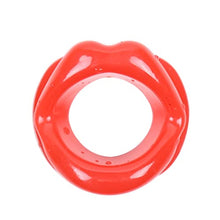 Load image into Gallery viewer, COVETHHQ Leather Silicone Mouth Ball BDSM Bondage Lips Ring Open Gag Ball Adult Slave Erotic Sex Toy for Couples Toys Mouth (Color : C)
