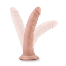 Load image into Gallery viewer, Blush Dr. Skin 7 Inch Realistic Dildo - Soft Lifelike Real Feel - Slim 1.5in. Width - Strap On Harness Compatible Suction Cup For Hands Free Play - Body Safe Female Male Sex Toy For Men Women -Vanilla
