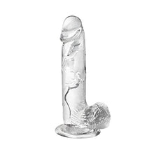 Load image into Gallery viewer, ROVOZAR 7.87 Inch Realistic Dildo, with Strong Suction Cup and Testis for Hands-Free Play, TPE Transparent Safety Material,
