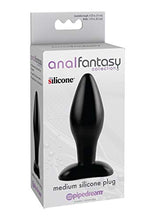 Load image into Gallery viewer, Nasswalk Anal Fantasy Medium Silicone Plug Kit, 4.25 Inch, Black
