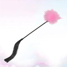 Load image into Gallery viewer, Stick for Couples Pink Pull Wall Flogger and Feather Bully Night Spanking Whip Beat Toy Party Tickler Fire Removable Paddle K Glow Paper Silicone Leather Pets Selfie Sticks Tease
