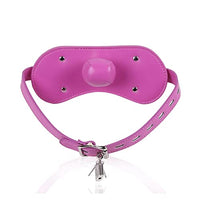 FHBWQY Adult Play Leather Harness Mouth Gag Ball Mask BDSM Head Bondage Restraint Slave Sex Toys Couples (Size : C)