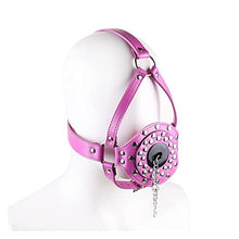 Load image into Gallery viewer, IXOUP Head Harness BDSM Sex Toys for Couples Bondage Restraint Accessories Adult O Ring Mouth Gag with PU Leather (Color : A)
