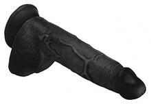 Load image into Gallery viewer, MASTER COCK Beefy Brad 9 inch Dildo with Balls - Black
