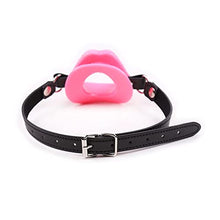 Load image into Gallery viewer, COVETHHQ Leather Silicone Mouth Ball BDSM Bondage Lips Ring Open Gag Ball Adult Slave Erotic Sex Toy for Couples Toys Mouth (Color : C)
