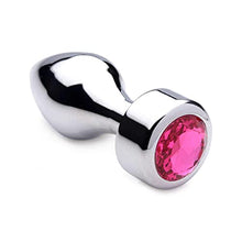 Load image into Gallery viewer, Hot Pink Gem Weighted Anal Plug - Medium
