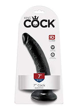 Load image into Gallery viewer, Pipedream King Cock Dildo, Black, 7 Inch
