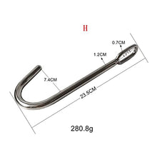 Load image into Gallery viewer, LESOYA Stainless Steel Anal Plug Hook with Ball Fetish Slave Bondage Hook Restraint Sex Toys Butt Plug Rope Hanger
