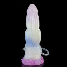 Load image into Gallery viewer, Realistic Monster Dildo Squirting Toys 7.79&quot; Flexible Thick Silicone Dildo Adult Sex Toy with Suction Cup (Jellyfish Color)
