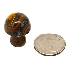 Load image into Gallery viewer, Tiger&#39;s Eye Tiny Mushroom (15-20mm)
