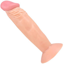 Load image into Gallery viewer, Realistic Suction Cup Dildo - Veined Shaft Tapered Tip - Hands-Free Masturbation or Strap On Compatible
