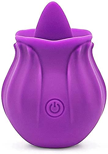 Rose Toys Vibrator for Women, Clitoral Vibrator Sex Stimulator with 10 Mind-Blowing Tapping Modes, Nipple Teasing Clitoris Masturbating Things for Sexual, Vibrating Adult Sex Toy (purple2)