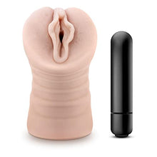 Load image into Gallery viewer, Blush M for Men Ashley - 5&quot; Vibrating Ultra Soft Realistic X5 Plus Ribbed Masturbator Stroker - Tight and Fits You Like A Glove - Open Ended - Hand Held Male Masturbation Sex Toy
