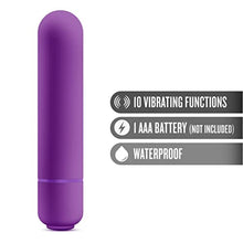 Load image into Gallery viewer, Blush Play with Me Cutey Vibe - 10 Vibrating Functions Mini Bullet Vibrator - Travel Size - Mini Bullet for Women Pleasure - Discreet Pocket Stimulator - Waterproof - Sex Toy for Adults - Purple
