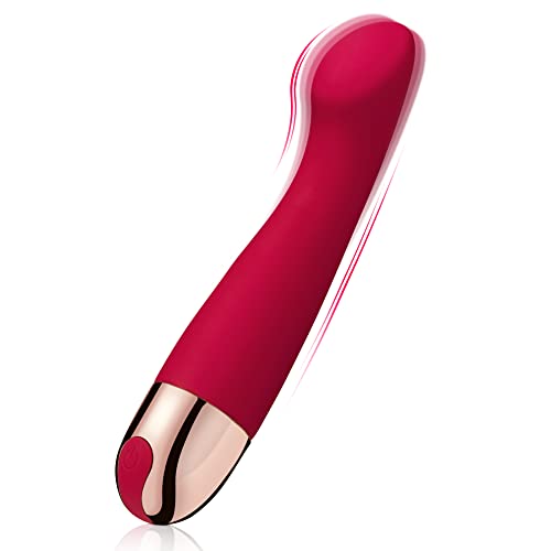 ShiningLove G Spot Vibrator Clitoral Stimulator with 10 Frequency, Waterproof Small Silicone Dildo Vibration Machine for Vaginal Clit Anal Massage Rechargeable Adult Famale Sex Toy