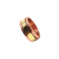 SHINDE EXPORTS Unisex-Adult Copper Magnetic Ring Pure Adjustable 8 Mm Design 1