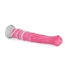 Load image into Gallery viewer, 11 Inch Soft Multi Color Artificial Horse Dildo Squirting Dildo Flexible Color Mixed with Strong Suction (Pink)
