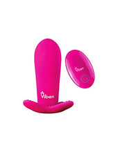 Load image into Gallery viewer, Viben Remote Controlled - Strapless Butterfly Thrusting Toy for Woman,10 Functions with Pleasure Nubs Rechargeable - Intrigue (Hot Pink)
