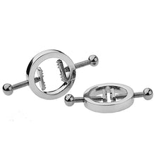 Load image into Gallery viewer, 2/4 PCs Stainless Steel Nipple Clamps, Fake Nipple Rings Non Piercing, Nipple Clamps Sexual Pleasure, Nipple Toys for Couple Flirting or Own Use (B)
