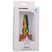 Load image into Gallery viewer, Doc Johnson A-Play - Groovy - Silicone Anal Plug - 4 inch (0.75 inches Wide), Sunrise
