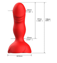 Load image into Gallery viewer, Anal Butt Plug Sex Toys Rose Sex Stimulator for Women, Vibrating Butt Anal Plugs, Remote Control Buttplug Thruster Massage Vibrator with 10 Modes &amp; Red Rose Base, 2023 New Waterproof Silicone SM Toy
